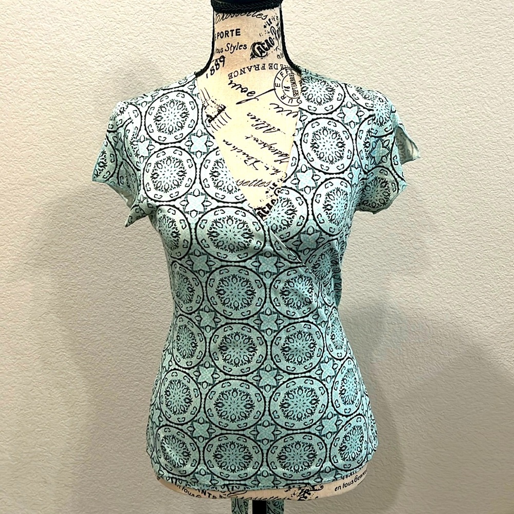 Banana Republic Wrap Top with Flutter Sleeves